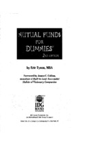 Stock market - mutual funds for dummies
