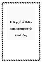 10 bí quyết để online marketing trực tuyến thành công