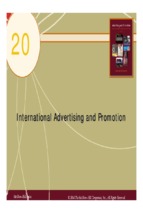 International advertising and promotion