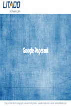 Bài giảng google pagerank
