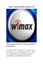 Khái quát wimax-wimax và lte