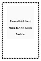 5 bước để tính social media roi với google analytics