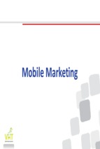 Mobile marketing - vũ hoàng tâm