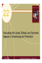 Evaluating the social, ethical, and economic aspects of advertising and promotion