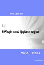 Kỹ thuật lập trìnhwebcourse - php truyen nhan du lieu