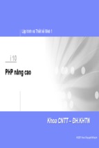 Kỹ thuật lập trìnhwebcourse - php nang cao