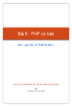 Kỹ thuật lập trìnhbai 6 - php_co_ban