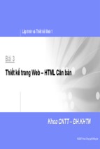 Kỹ thuật lập trìnhwebcourse- html can ban