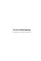 Dale carnegie the art of public speaking