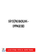 Xây dựng backlink - offage seo