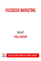 Facebook marketing - buổi  viral content