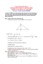Chuyên đề phương pháp giải các bài toán hình học không gian trong các kỳ thi đh