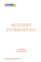 Giáo tŕnh microsoft powerpoint 2013