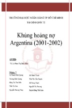 Bài tiểu luận khủng hoảng nợ argentina 2001 2002