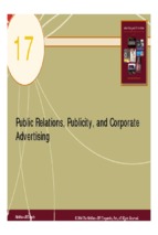 Public relations, publicity, and corporate advertising