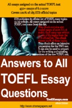Sample essay for the toefl writting test   ebook   sách ôn luyện thi viết toefl