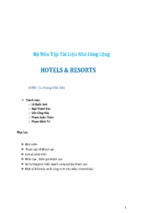 Báo cáo tập tài liệu nhà công cộng hotels & resorts