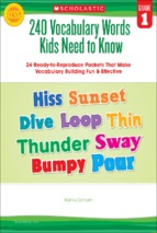 240 vocabulary words kids need to known grade 1st