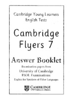 Tests flyer 7 answer booklet