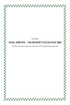 Tài liệu Mail server - Microsoft Exchange 2003