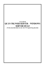 Giáo trình Web Server _ Microsoft IIS6.0