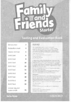 Family and friends starter testing and evaluation book