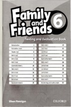 Family and friends 6 testing and evaluation book