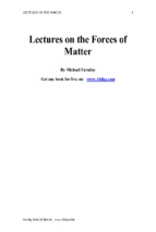 Lectures on the forces of matter.4702