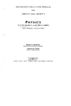 Physics for scientists and engineers 6e by serway and jewett   solutions manual vol.