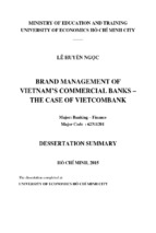 Brand management of vietnam’s commercial banks   the case of vietcombank