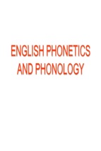 English phonetics and phonology