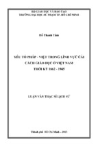 Yếu tố pháp   việt trong lĩnh vực cải cách giáo dục ở việt nam thời kỳ 1862   1945