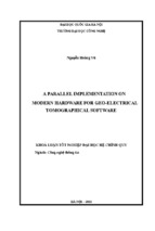 A parallel implementation on modern hardware for geo electrical tomographical software