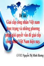 [THUYẾT TRÌNH] Giai cấp công nhân Việt Nam