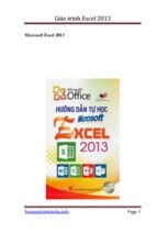 Giáo trình Excel 2013 phần 1