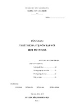 Skkn thiết kế bài tập ôn tập với hot potatoes.