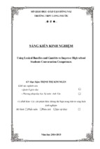 Skkn tiếng anh 11 using lexical bundles and gambits to improve high school.