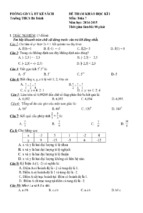 đề kiểm tra mon toán 7 học kỳ 1 2014 2015