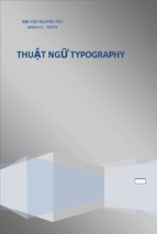 Thuật ngữ Typography từ A đến Z
