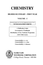 CHEMISTRY HIGHER SECONDARY - FIRST YEAR VOLUME - 1+2
