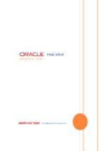 Oracle những tác vụ cơ bản