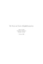 The theory and practice of spatial econometrics 