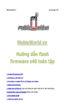 Ebook hướng dẫn flash firmware s40 toàn tập ( www.sites.google.com/site/thuvientailieuvip )