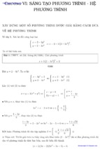chương 6 sáng tập giải phương trình hệ phương trình