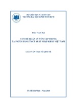 Cơ chế quản lý vốn tập trung tại ngân hàng tmcp xuất nhập khẩu việt nam ( www.sites.google.com/site/thuvientailieuvip )