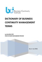 Dictionary of business continuity management terms ( www.sites.google.com/site/thuvientailieuvip )