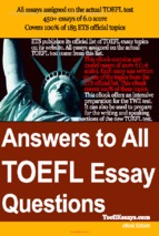 Answer to all toefl essays ( www.sites.google.com/site/thuvientailieuvip )