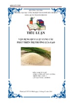 Vận dụng quy luật cung cầu phát triển thị trường lúa gạo ( www.sites.google.com/site/thuvientailieuvip )