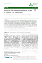 2015 impact of diet on cardiometabolic health in children and aldolescen