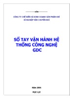 Sổ tay vận hành hệ thống công nghệ GDC